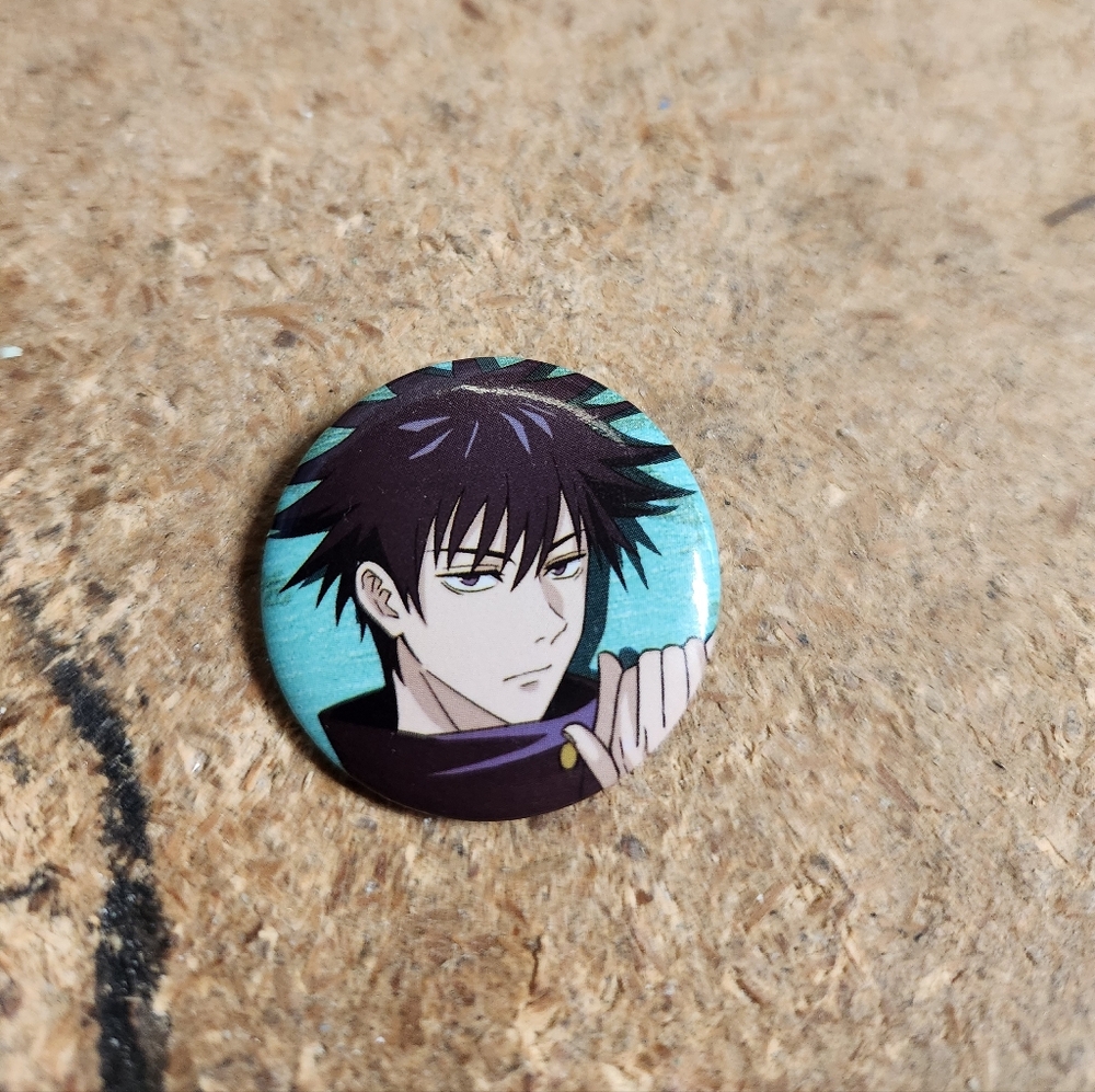 Jujutsu Kaisen Megumi Button Pin